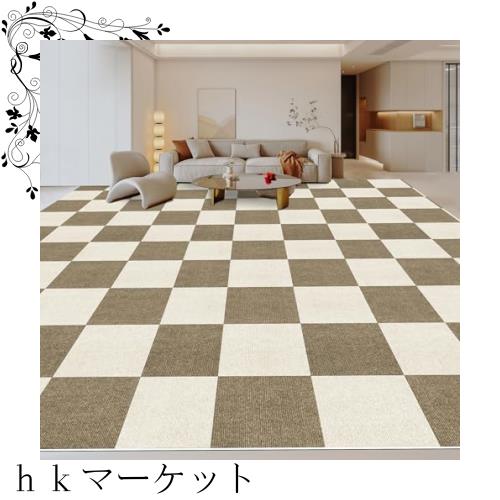 【Amazon 限定ブランド】Piiyoow パンチ・タイルカーペット 30*30 cm 40枚 吸着 マット 滑り 止め マット 防音 マット ペット マット 吸の通販は 6,341円