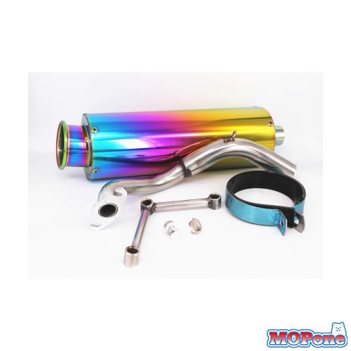 leihuo マフラー適用され ライブディオ Dio ZX/SR AF34/AF35 ステンレス マフラー 焼きいれダズルカラー[並行輸入品]の通販は