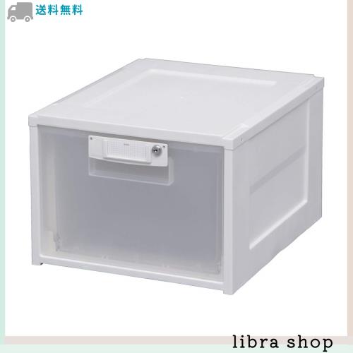 アイリスオーヤマ チェスト オフィス 鍵付き HG-301KA ホワイト/クリアの通販は