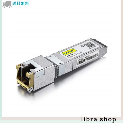 10Gtek 10GBase-T SFP+モジュール, 10G-T, 10Gカッパー, RJ-45 SFP+ CAT.6a, 最大30メートル, Intel E10GSFPT 互換の通販は