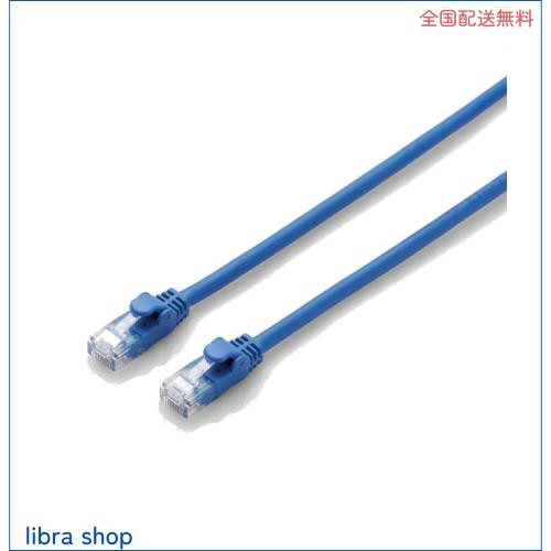 エレコム LANケーブル CAT6A 40m 爪折れ防止コネクタ やわらか ブルー LD-GPAYC/BU40