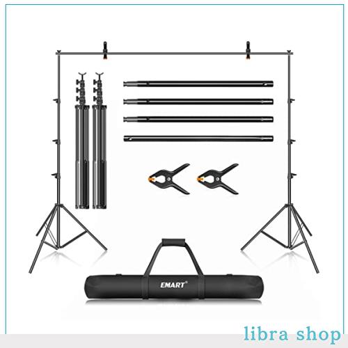 EMART 背景スタンド 撮影スタンド 300cmx360cm 大きい背景スタンドセット 幅、高さ調節可能 持ち運び便利 グリーンバックスタンド、クロの通販は 14,284円