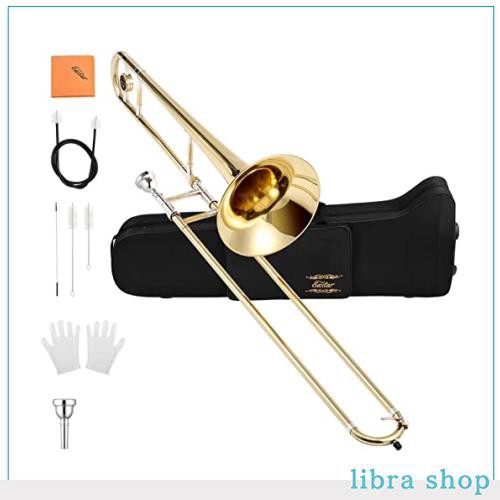 Eastar トロンボーン テナー B調 Trombone ゴールドラッカー ケース付 学生用 ETB-330 (ゴールド)