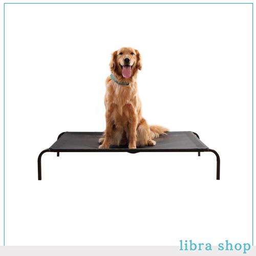 ペットベッド 脚付きコット型 猫/犬ベッド 耐噛み 耐汚れ素材 室内室外用 通年利用 携帯に便利 組立簡単 (ペットベッド, L)の通販は 6,123円