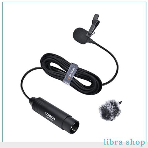 XLRピンマイク COMICA CVM-V02C XLRクリップマイク 単一指向性 ラベリアマイク48Vファンタム電源 ビデオマイクCanon/Sony/Panasonicビデの通販は