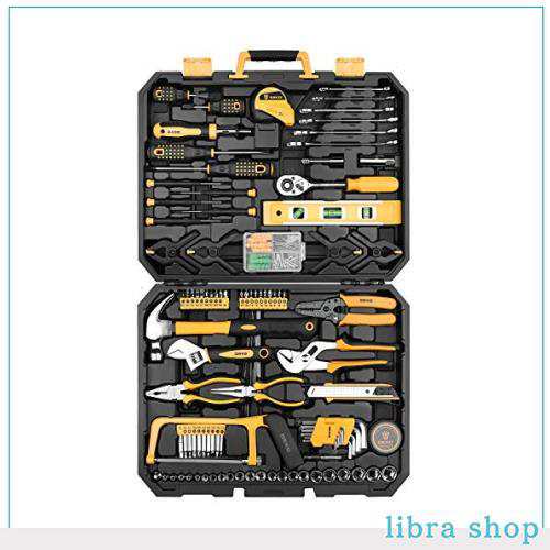 DEKO 168点 ホームツールセット 工具セット 家庭用 日曜大工 DIYセット 作業工具セット 家具の組み立て 住まいのメンテナンス用 修理道具の通販は