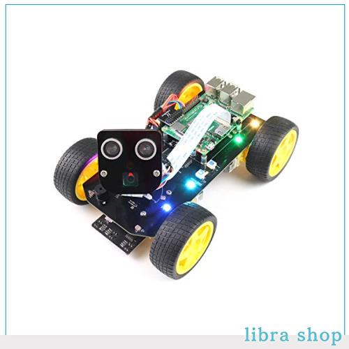 Freenove 4WD スマートカーキット Raspberry Pi 4 B 3 B+ B A+ 用、フェイストラッキング、ライントラッキング、ライトトレース、障害物の通販は