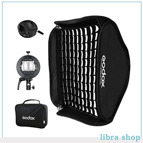 【Godox正規代理】GODOX 80x80cm グリッドソフトボックス+S2型ボーエンズマウントブラケット セット 折りたたみ 迅速収納 ボックス クリの通販は