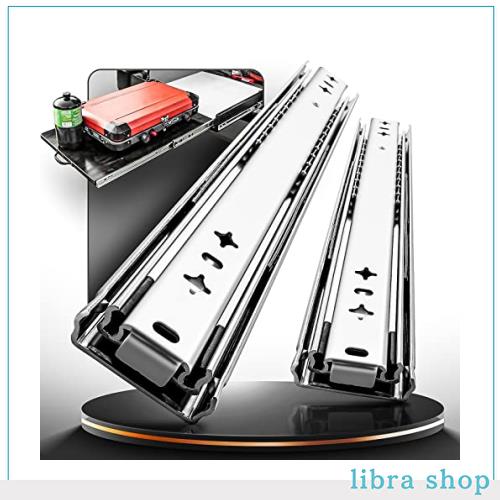 AOLISHENG 重量用 スライドレール 2023年新型 二列ボールベアリング 長さ300-1000mm 幅53mm 耐荷重 100kg 左右 1セット Heavy Duty 引きの通販は