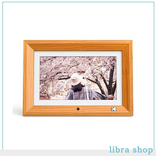 KODAK 10インチ デジタルフォトフレーム 高鮮明な画質 写真/動画/音楽再生 リモコン操作 8GB内蔵メモリー 高級天然木製 壁掛け可能 SDカの通販は 14,285円