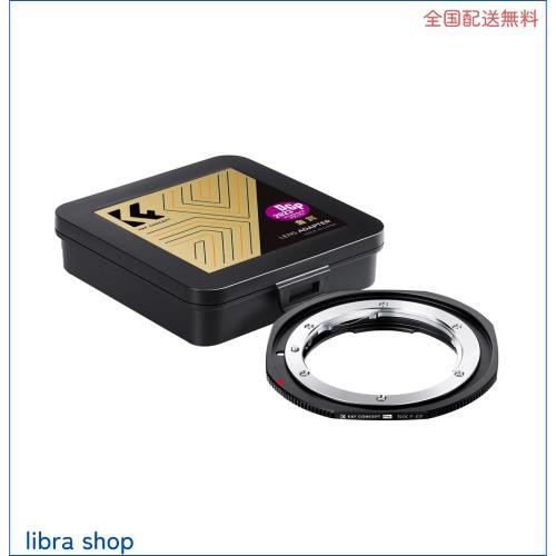 K＆F Concept マウントアダプター ニコン Fマウント EFマウント 変換 NIK-EOS Nikon Fマウントレンズ対応- Canon EOSマウントカメラ装着 Pの通販は