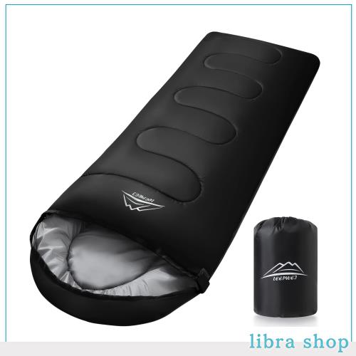 LEEPWEI 寝袋 封筒型 軽量 保温-15℃-5℃耐寒 210T防水シュラフ コンパクト アウトドア キャンプ 登山 車中泊 防災用 丸洗い可能 快適温の通販は 5,092円