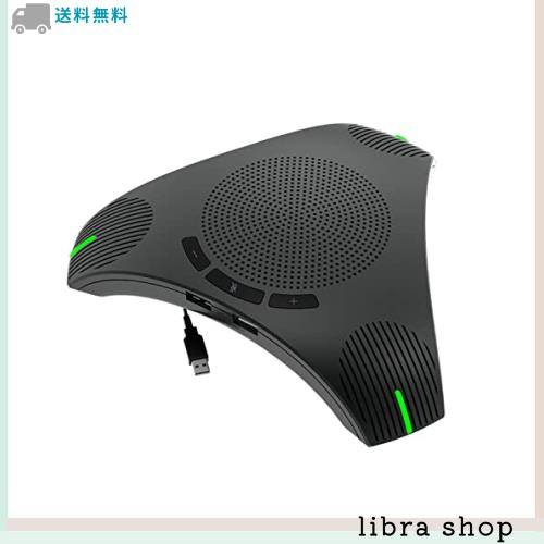 iTOPVIS USBマイクスピーカー、8-12人のビジネス会議用マイクスピーカー、360°全方向性マイク、エコーキャンセリングスピーカー、Zoom/Sの通販は