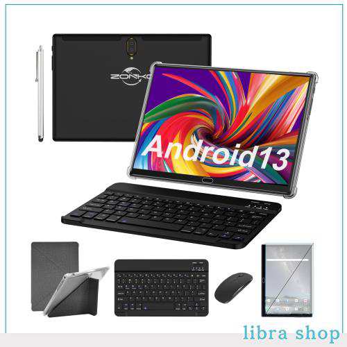 【2024 Android 13】タブレット10.1インチWI-FIモデルタブレット、8コアCPU 64GB ROM+512GB拡張可能 アンドロイドタブレット1280*800解像の通販は