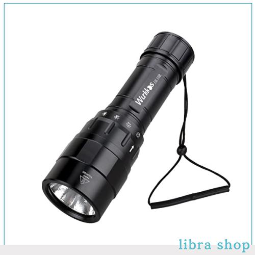 Wurkkosダイビングライト DL10R LED 懐中電灯 防水 4500ルーメン 超強力 USB-C充電式 ダイビング懐中電灯 XHP70.2 LED採用 水中100Mまでの通販は 9,523円