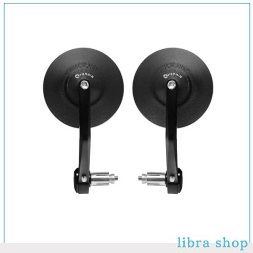 FENRIR ブラック オートバイ バイク バーエンドミラー バイク ミラー レトロ CNC アルミ にとって M6/M8 ネジ / ハンドルバー内径13-19MM 8,079円