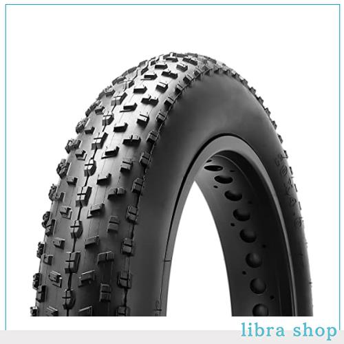 MOHEGIA ファットタイヤ: 26 x 4.0インチ ファットバイクタイヤ - 折りたたみビードの電動自転車タイヤ - 広いマウンテンスノーバイクにの通販は
