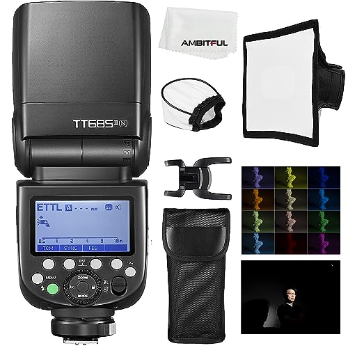 GODOX TT685II-N フラッシュストロボ GN60 i-TTL Speedlite クリップオンストロボ HSS 1/8000S 高速同期 0.1-2.6Sリサイクル時間 290フルパワー 2.4GワイヤレスXシステム Nikonカメラに対応用 [並行輸入品]の通販は
