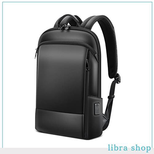 [Ariga] リュック 超軽量 薄型 本革 牛革 スリム 防水 USB充電ポート付き 15.6インチ PC 多機能 軽い ビジネスリュック バックパック リの通販は
