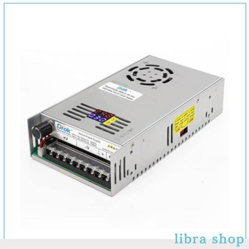 DROK スイッチング電源 AC 110/220V→DC 0-24V 20A 480W 電圧電流調整可能 安定化電源 直流電源変換器 過負荷電圧遮断 放熱ファン付き コの通販は