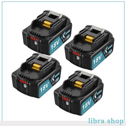 Enermall 互換 マキタ バッテリー 18V 6.0Ah BL1860B 【4個セット】マキタ 18V バッテリー bl1860b bl1820 bl1815 bl1840b bl1830b bl189 14,999円