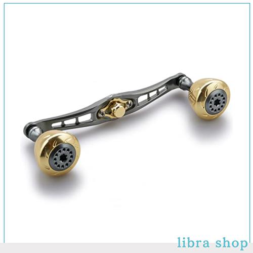 HEIGHTEN 120mm ベイト リール ハンドル シマノ ダイワ アブガルシア 通用 ベイトリール 用 Spider Series (120mm, ゴールド＆ガンメタルの通販は