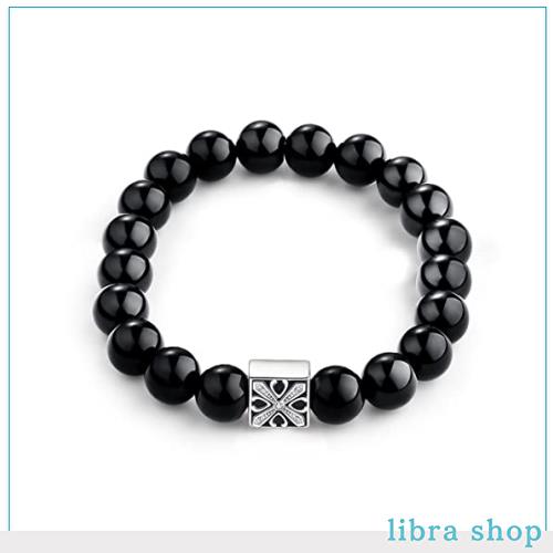 [FANCIME] 黒曜石 ブレスレット メンズ 数珠 シルバー925 男性用 厄除け 魔除け お守り 開運 パワーストーン アクセサリー ギフトラッピの通販は 11,096円