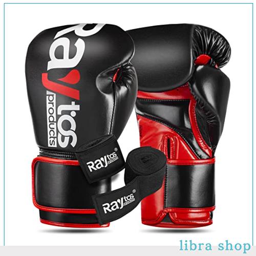 Raytos ボクシンググローブ マイクロファイバー革通気性 キックボクシング トレーニンググローブ パンチンググローブ 総合 格闘技グローの通販は