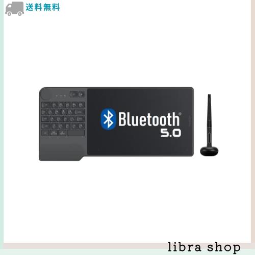 HUION ペンタブレット 板タブ 8.9 x 5.6インチ ワイヤレス Bluetooth対応 左手キーとダイヤル 効率的にお絵描き Windows Mac Android Chrの通販は