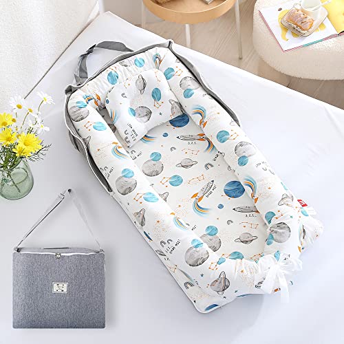 ベッドインベッド 添い寝 ベビーベッド 新生児 折りたたみ式 枕付き 持ち運び 携帯型ベビーベッド 出産祝い 通気性 洗濯可能 0ヶ月〜 赤 6,789円