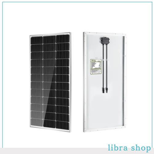 HQST ソーラーパネル 100W 12V 単結晶 ソーラーコネクター付き 高効率バッテリー充電器モジュール PV電力 船舶 屋根 キャラバン RVおよびの通販は