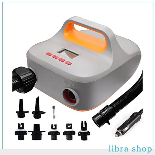 OBEST SUPポンプ 電動パドルボードポンプ 電動エアーポンプ SUP用 空気ポンプ LCD 液晶スクリーン DC12V 20PSI 空気入れ＆空気抜き両対応 の通販は