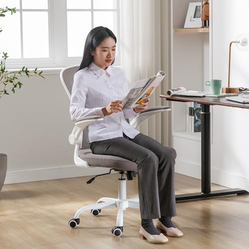 Okeysen オフィスチェア デスクチェア 椅子 テレワーク 疲れない パソコンチェア 跳ね上げ式アームレスト ランバーサポート 通気性メッシの通販は