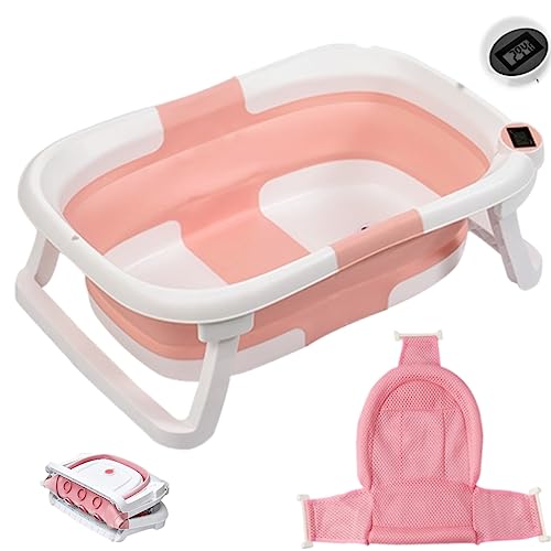 Little Bean ベビーバス 折りたたみ式 湯温計付き 赤ちゃん 子供用風呂 0〜6歳 バスネット付き 収納容易 省スペース 赤ちゃんに優しいPP 5,654円