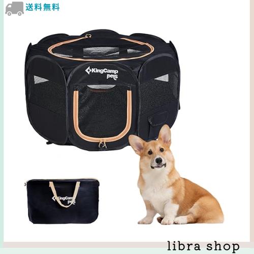 KingCamp ペットサークル ドッグハウス 中型犬 八角形 折りたたみ メッシュサークル 猫 犬 兼用 プレイサークル ペットケージ 軽量 持ちの通販は 7,608円