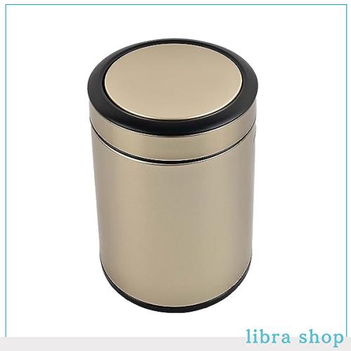 KInGSUnS ゴミ箱 高級 ホテル 塵箱 蓋付き ステンレススチール 8リットル 小さい ゴミ箱 円筒形 ゴールデン カラー おしゃれ オフィス リの通販は