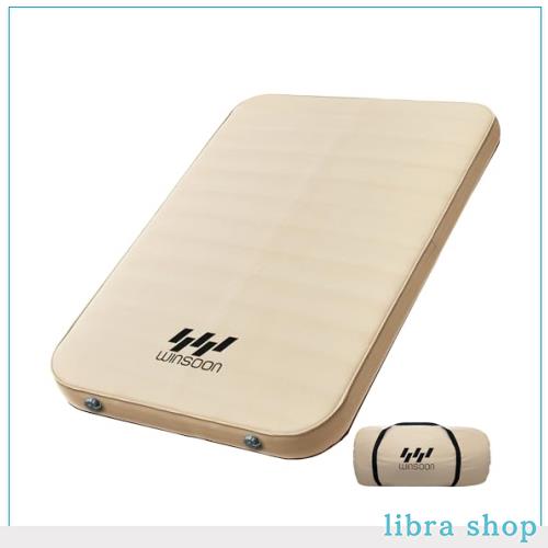 WINSOON インフレーターマット 厚手10cm ダブル キャンプ マット 幅132cm 2人用 エアーマット 自動膨張 エアーベッド オートマチックエアの通販はその他のスポーツ