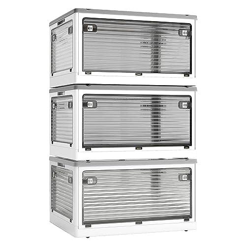 AZMKOO 収納ボックス 折り畳み 蓋付き 積み重ね可能 全方向から取り出せる キャスター付き おもちゃ 洋服 布団 衣装収納ケース 防塵 防カの通販は 6,428円