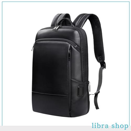 [Achiyu] ビジネスリュック 革 リュック バックパック リュックサック 本革 牛革 レザー 軽量 薄型 大容量 マチ拡張 17インチ PC 多機能 の通販は