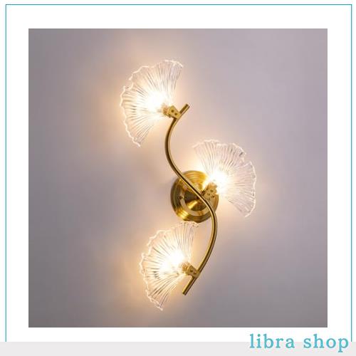 ブラケットライト 北欧 真鍮 ガラス おしゃれ ブラケット 壁付け照明 アンティーク ウォールライト 3灯 照明 シンプル LED対応 G9 キッチの通販は