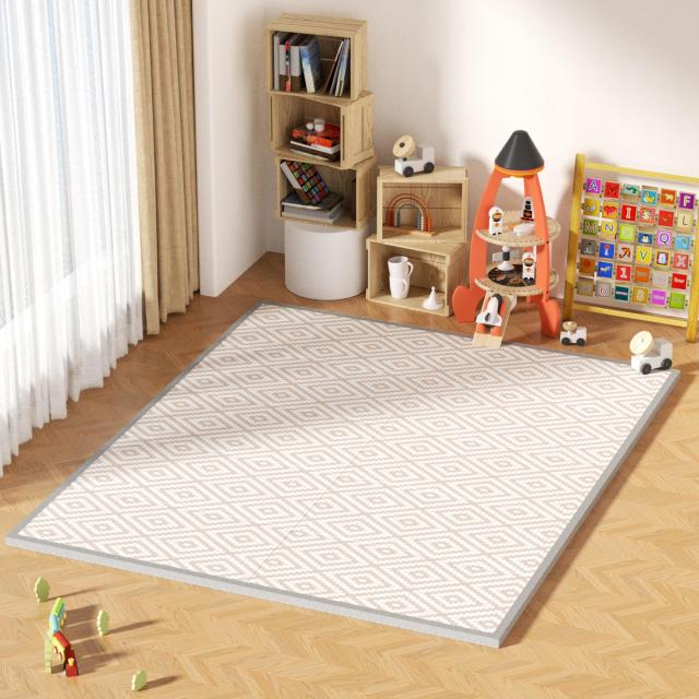 GruFini プレイマット 赤ちゃん 折りたたみ 200×180×2cm 厚手 安全検査済み ベビーマット 防水 防音 ベビープレイマット 滑り止め おしの通販は 7,147円