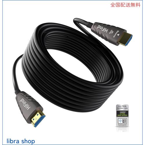 HiFind 光ファイバーHDMI ケーブルUltra High Speed認証 20M スリム 48Gbps超高速HDMI Ver2.1ケーブル AOC HDMI2.1規格柔らかい 支持8K@6の通販は 7,142円
