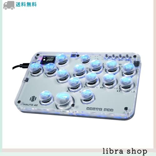 レバーレスアケコン 超薄型オールボタンアケコン 高精度 for PC/Switch/PS4 PS3 RGB LEDライトDIY ホットスワップ対応 連射機能 格闘ゲーの通販は