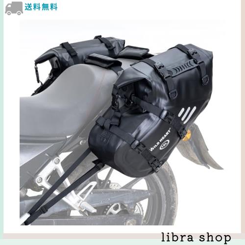 WILD HEART オートバイサドルバッグ 防水 36L (18L x 2) オートバイサイドサドルバッグ パニエバッグ トランクバイクアクセサリー (18L xの通販は