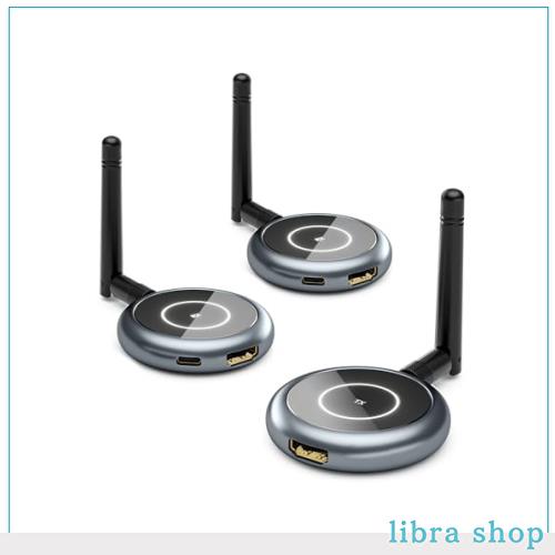 AIMIBO ワイヤレス hdmi 2x受信機+1x送信機 セット 【新機能マルチキャスト/受信機増設/50m無線接続/スマホ・タブレットをモニター化するの通販は