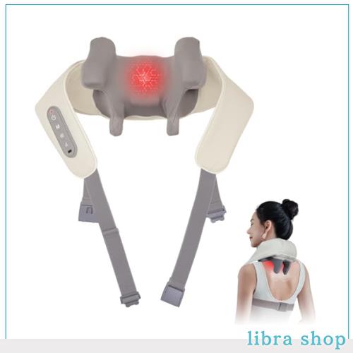 Liaolee ネックケア 首・肩・腰・背中・太もも リラクゼーション器 2024新登場 温熱機能 コードレス USB充電式 強度調節 静音 軽量 長さの通販は