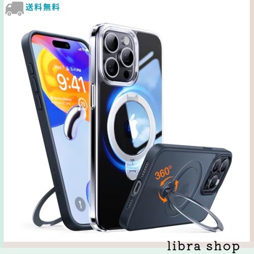 【カチッ！2024新開発・安定性】TORRAS iPhone 15 Pro 用 ケース 【ゼンマイ式スタンド】縦横両対応 リング マグネット搭載 MagSafe対応 の通販は 8,310円