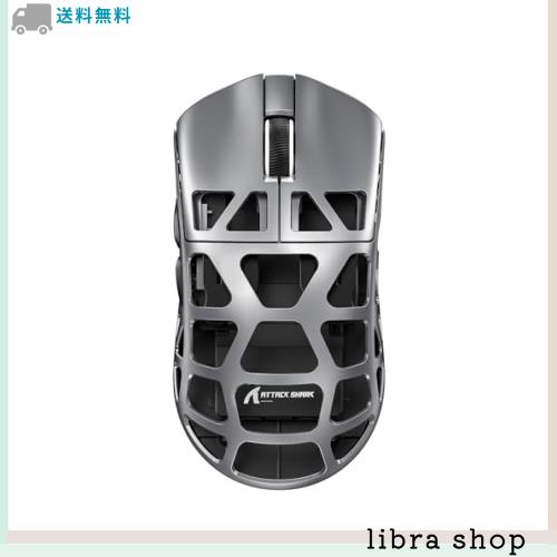 ATTACK SHARK R3 ゲーミングマウス マグネシウム合金 ワイヤレス PAW3395 8000hz 46g 超軽量 2.4G/Bluetooth/USB有線 26000DPI 急速充電その他パソコン・PC周辺機器