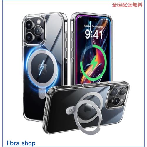 【極々透明感！内蔵4in1スタンド】CASEKOO iPhone 16 Pro Max 用ケース クリア 米軍規格保護 フィット感 MagSefe対応 最大25W急速充電対の通販は 6,547円