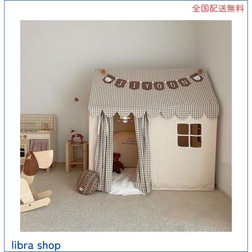 foke プレイテント、子供用テント、子供用キャンバスプレイハウス、幼児用室内ベッドテント、男の子と女の子のためのおもちゃ、幼稚園 親の通販は